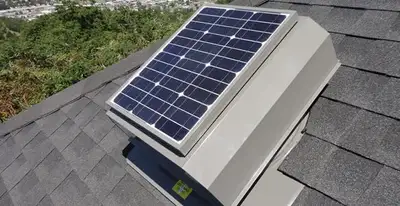 attic fan installation services with energy-efficient roof-mounted ventilation system in Olathe, KS