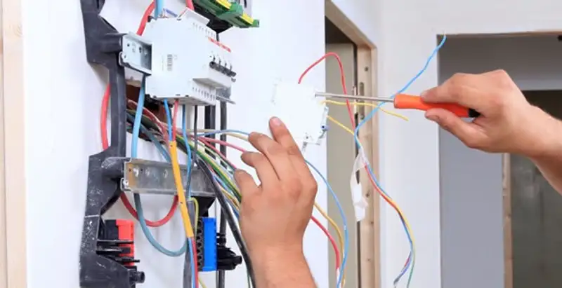 electrician services performing residential electrical panel wiring in Olathe, KS