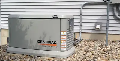 generator installation service featuring outdoor standby generator setup by licensed electricians in Olathe, KS