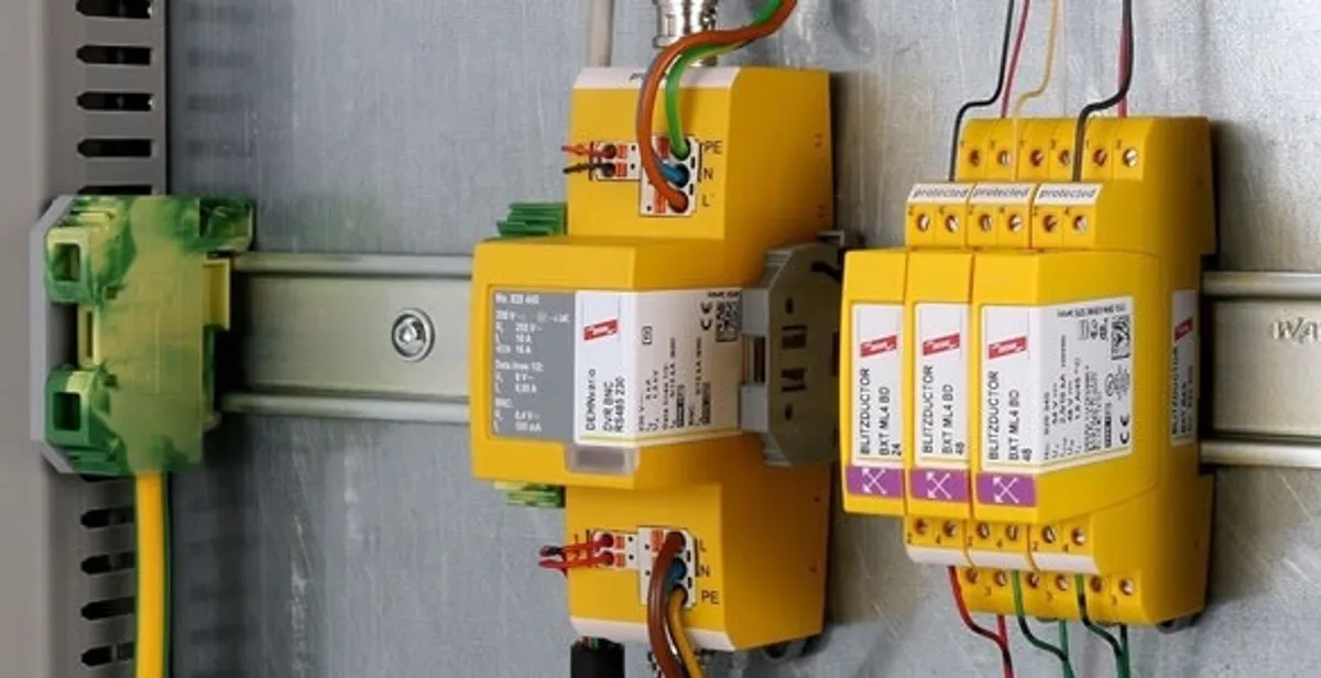 lightning surge protection system with surge suppressors installed by electrical service professionals in Olathe, KS