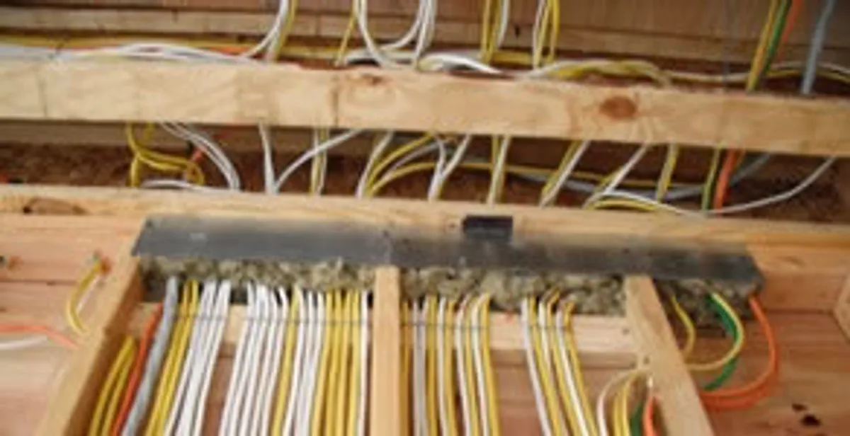new construction wiring services with organized electrical rough-in performed by licensed electricians in Olathe, KS
