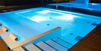 pool light installation and repair services providing modern illuminated pool lighting in Olathe, KS