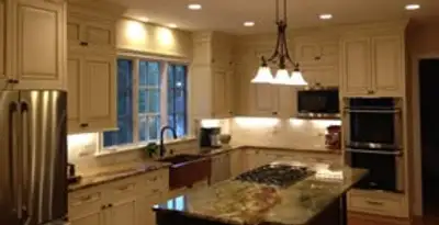 Recessed lighting installation enhancing interior lighting by professional electricians in Olathe, KS