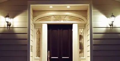 security light installation services with professionally installed entryway lighting in Olathe, KS